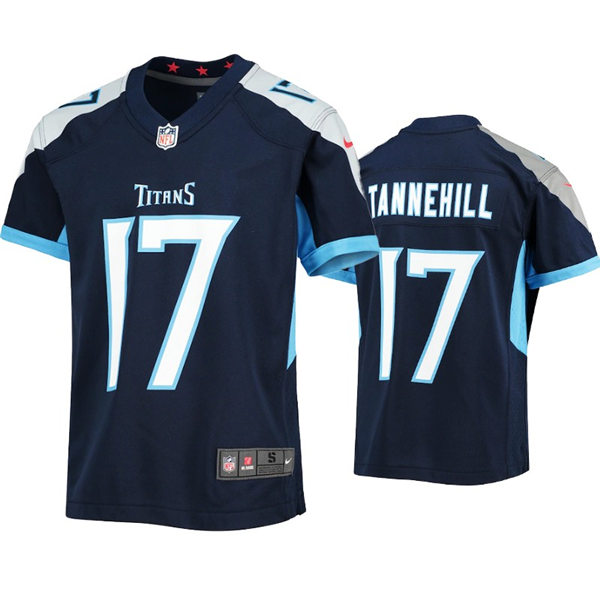Youth Tennessee Titans #17 Ryan Tannehill Nike Navy Limited Jersey