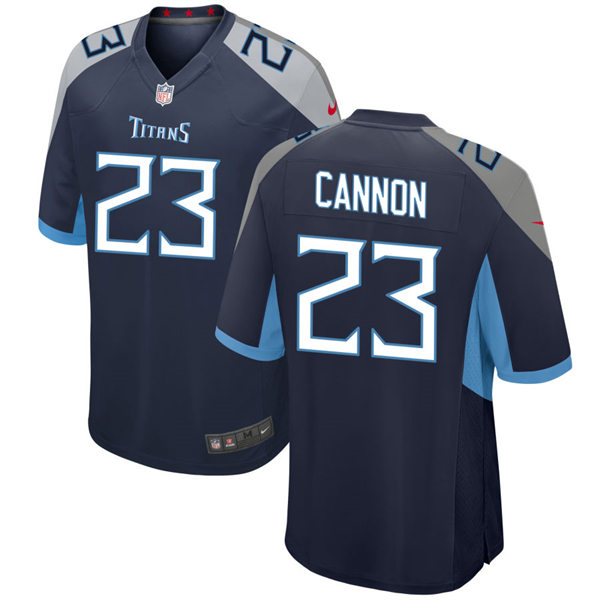 Youth Tennessee Titans #23 Trenton Cannon Nike Navy Limited Jersey