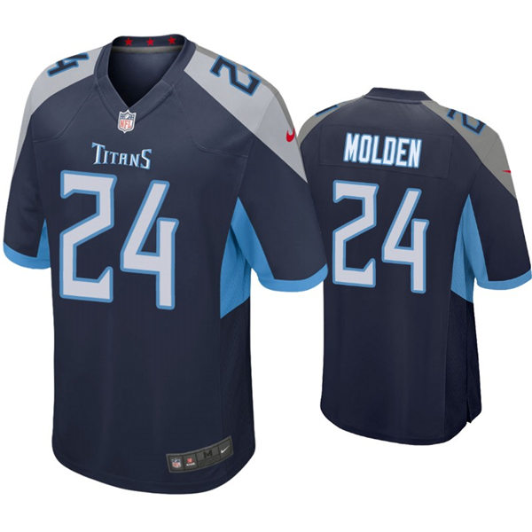 Youth Tennessee Titans #24 Elijah Molden Nike Navy Limited Jersey