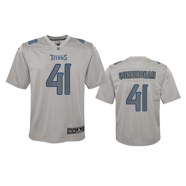Youth Tennessee Titans #41 Zach Cunningham Gray Atmosphere Fashion Game Jersey