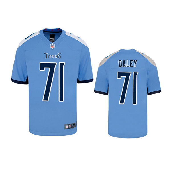 Youth Tennessee Titans #71 Dennis Daley Nike Light Blue Alternate Limited Jersey