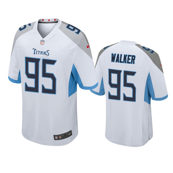 Youth Tennessee Titans #95 DeMarcus Walker Nike White Limited Jersey