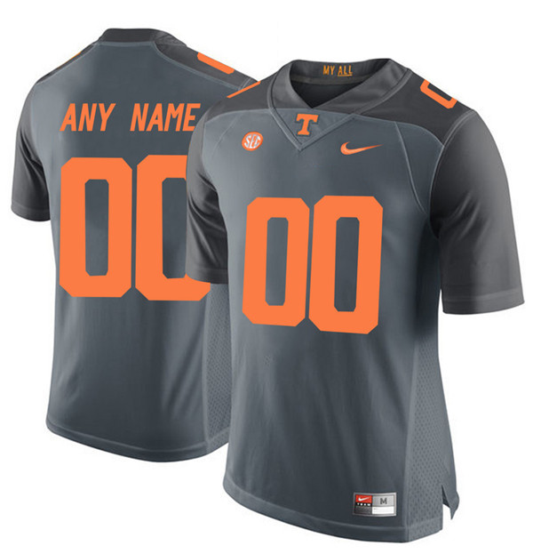 Youth Tennessee Volunteers Customized College Football Limited Jersey - Grey