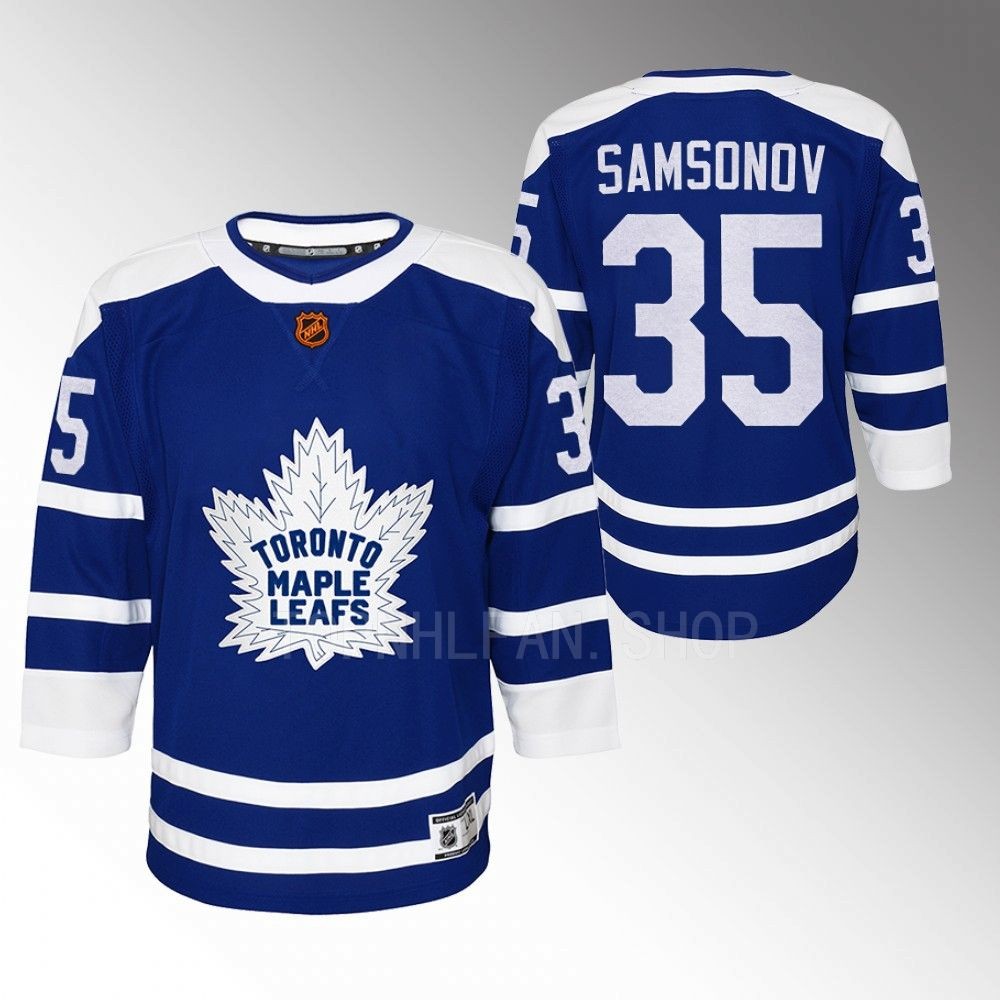 Youth Toronto Maple Leafs Ilya Samsonov 2022 Special Edition 2.0 Replica Jersey