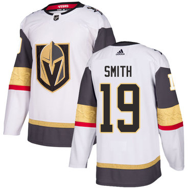 Youth Vegas Golden Knights #19 Reilly Smith Adidas White Away Authentic NHL Jersey