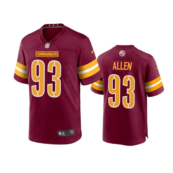 Youth Washington Commanders #93 Jonathan Allen Burgundy Limited Jersey