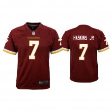 Youth Washington Football Team #7 Dwayne Haskins Jr. Burgundy Game Jersey