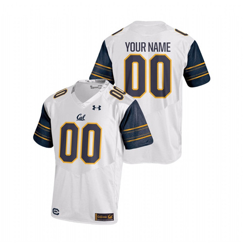 Youth White Custom California Golden Bears College Football Replica Jersey