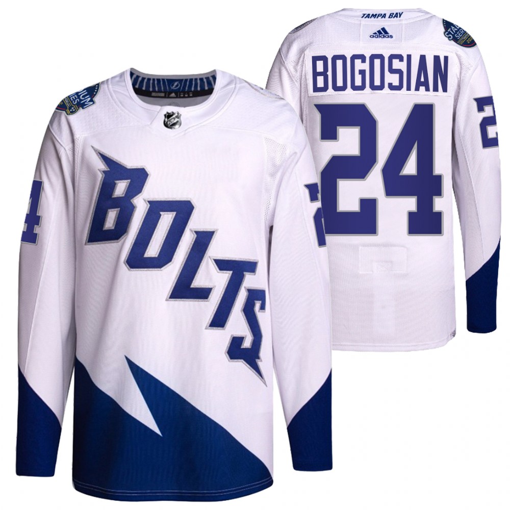 Zach Bogosian Tampa Bay Lightning White 2022 Stadium Series Primegreen Authentic Jersey