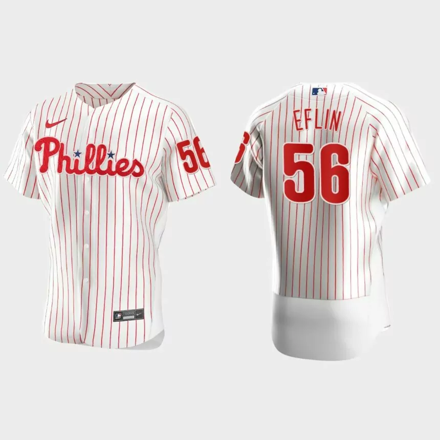 Zach Eflin Philadelphia Phillies Authentic Home Jersey – White