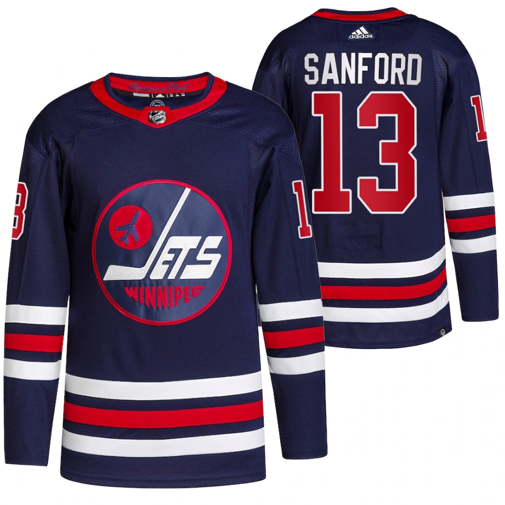 Zach Sanford Winnipeg Jets Navy Alternate Primegreen Authentic Pro Jersey