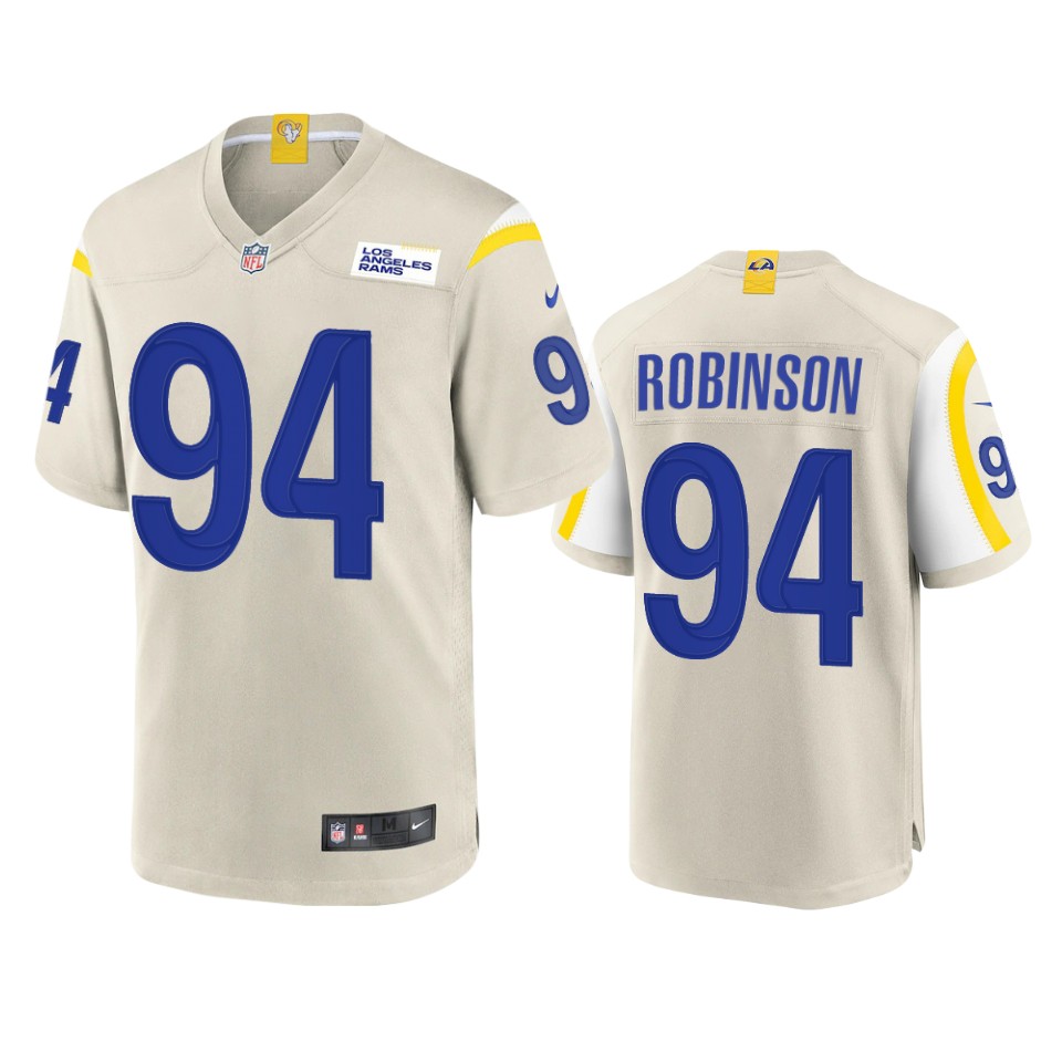 a'shawn robinson rams bone game jersey