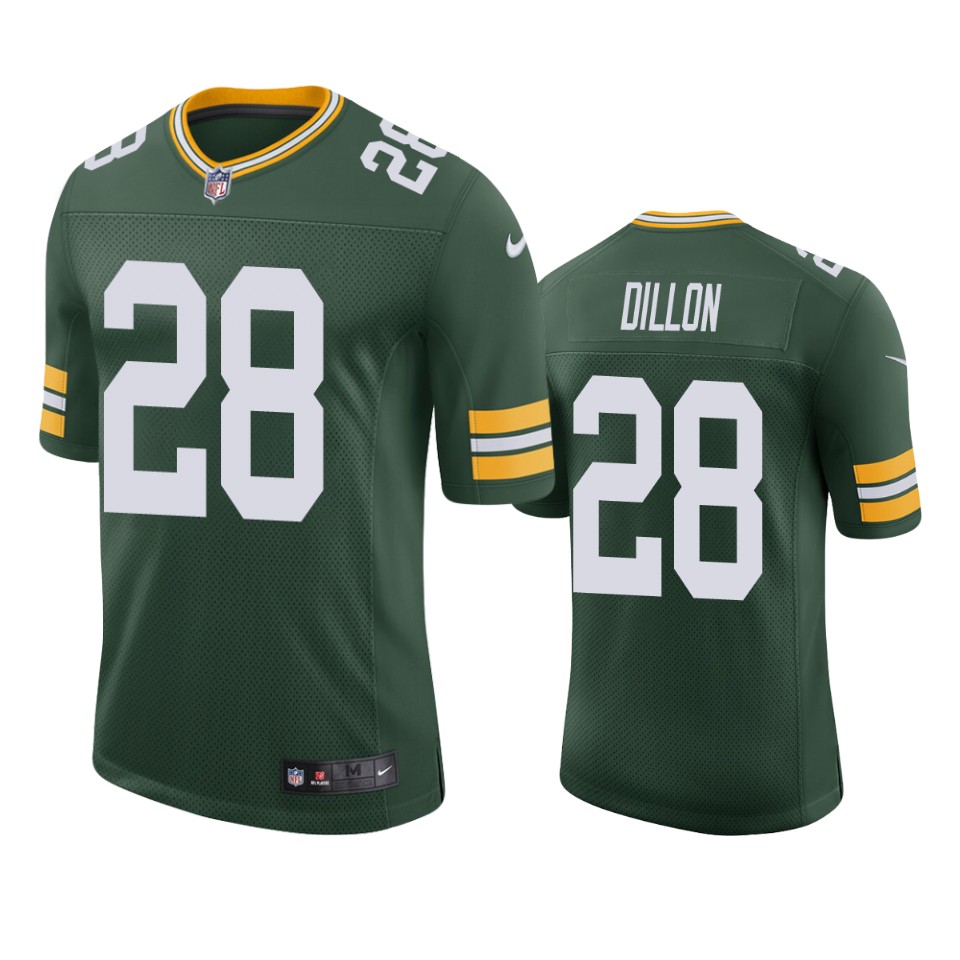 a.j. dillon packers vapor limited green jersey