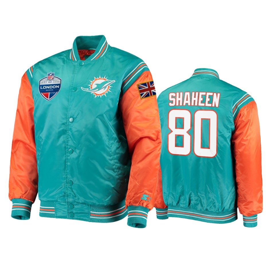 adam shaheen dolphins aqua 2021 london game jacket