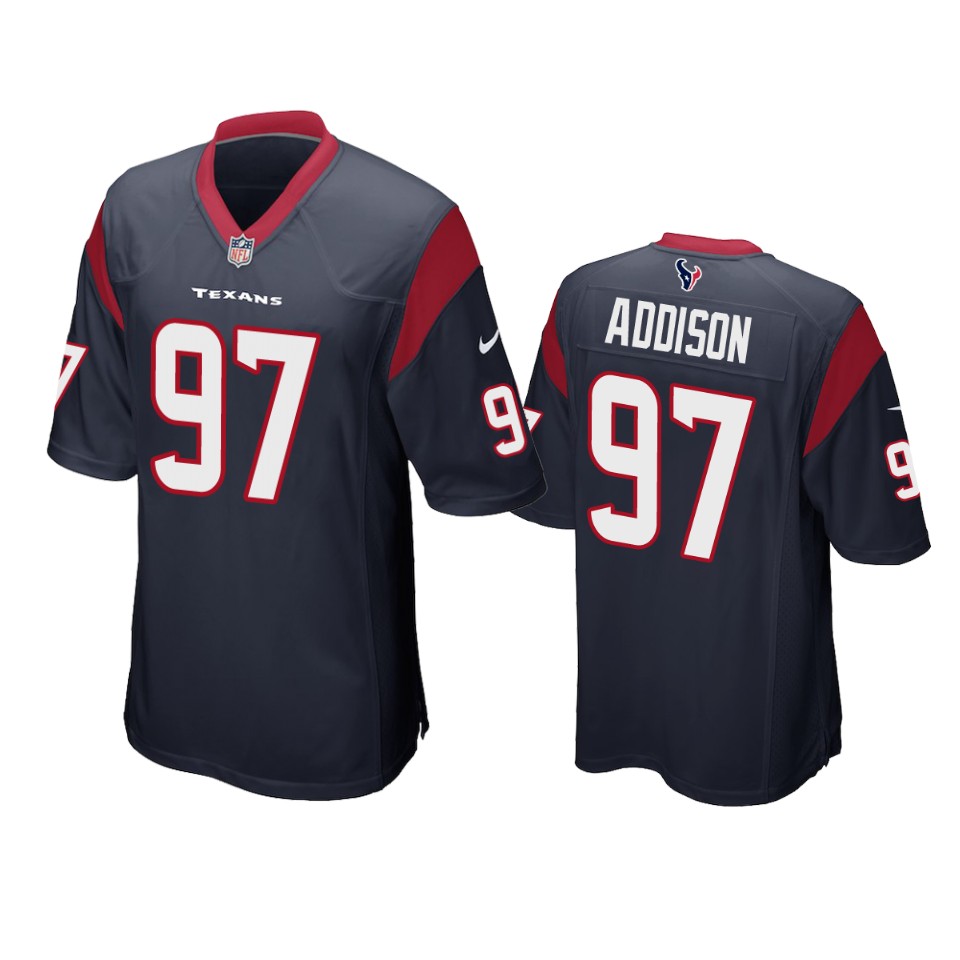 addison texans navy game jersey