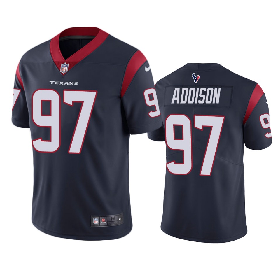 addison texans vapor limited navy jersey
