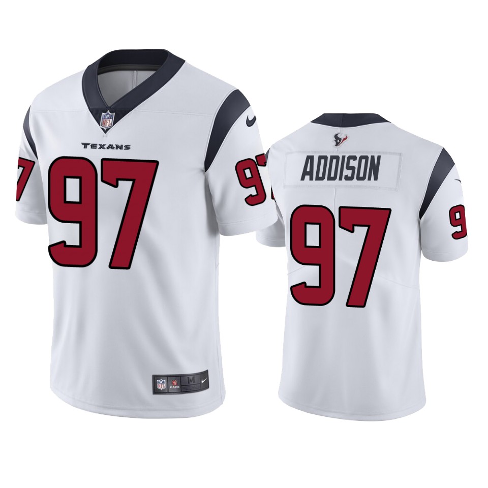 addison texans vapor limited white jersey