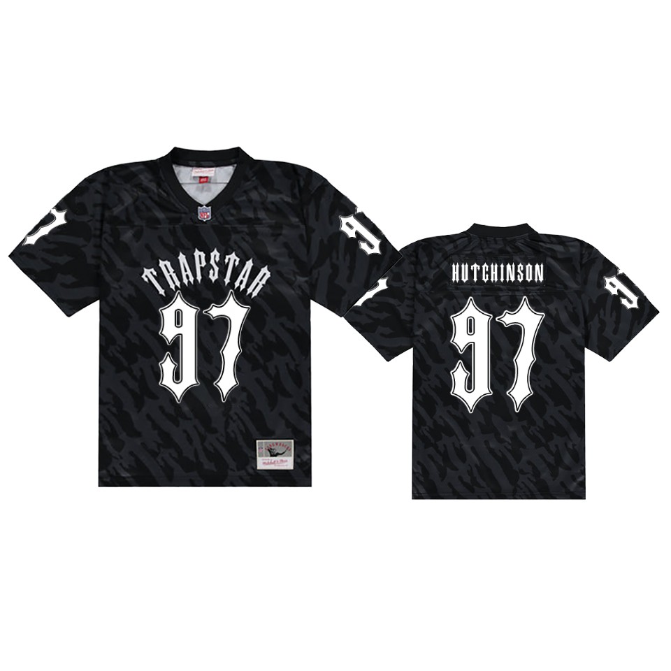 aidan hutchinson lions black trapstar football jersey