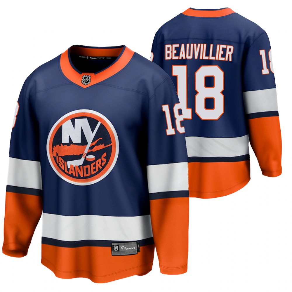 anthony beauvillier Islanders 2021 Special Edition Navy Jersey Reverse Retro