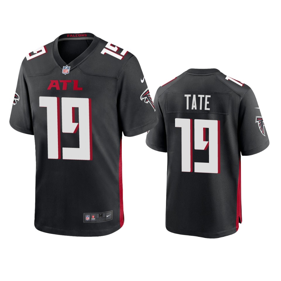 auden-tate-falcons-black-game-jersey