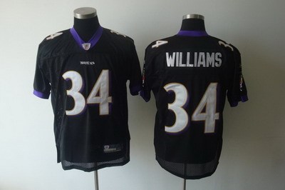 baltimore ravens #34 ricky williams black jerseys