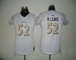 baltimore ravens #52 r.lewis white women jerseys