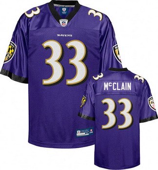 baltimore ravens 33 leron mcclain purple jersey