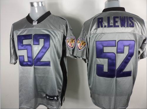 baltimore ravens 52 ray lewis gray shadow jerseys