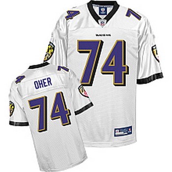 baltimore ravens jersey 74 michael oher white color jerseys