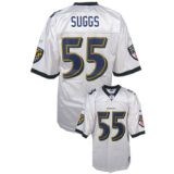 batlimore ravens #55 terrell suggs white color jersey