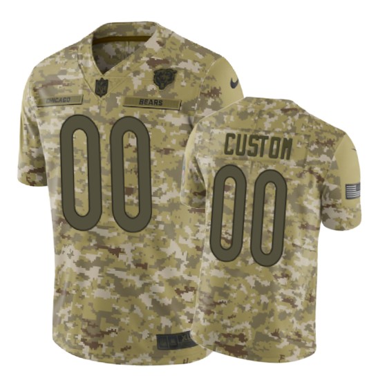bears 00 custom 2018 salute to service jersey