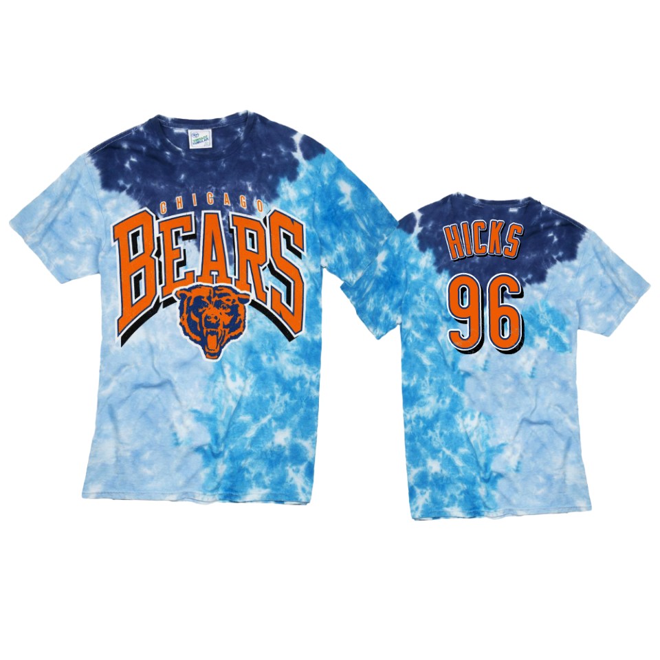 bears akiem hicks blue tri dye t shirt