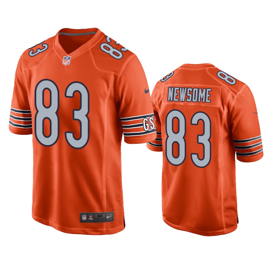 bears dazz newsome orange alternate game jersey