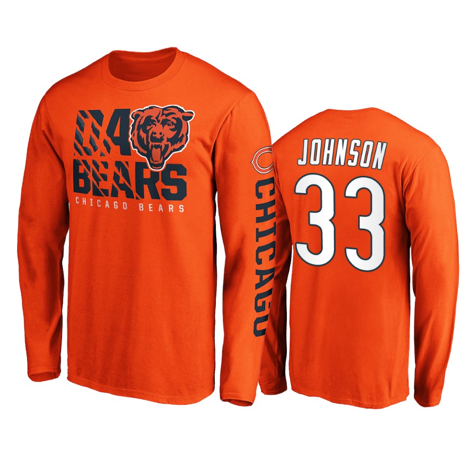 bears jaylon johnson orange hometown long sleeve t shirt