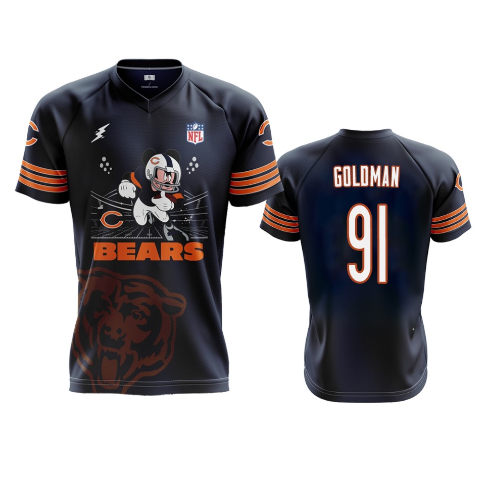 bears navy eddie goldman 2019 mickey nfl jersey