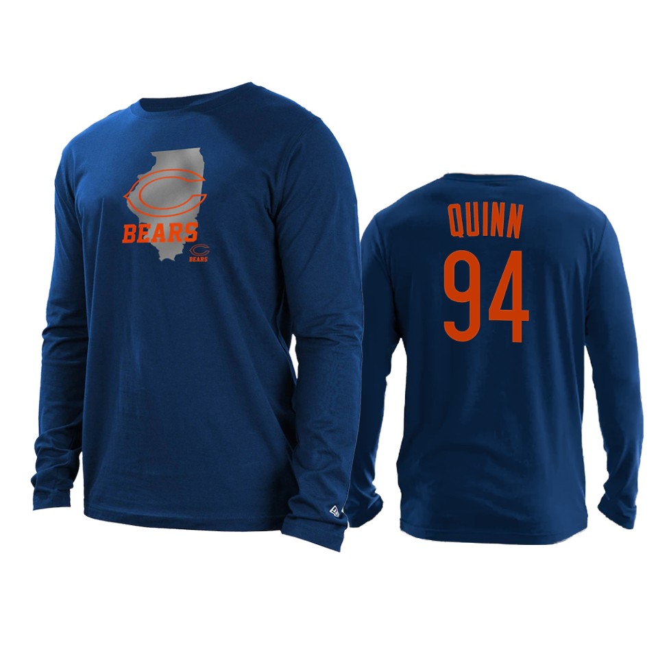 bears robert quinn navy state t shirt