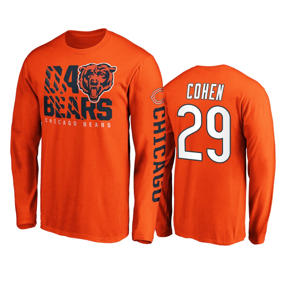 bears tarik cohen orange hometown long sleeve t shirt