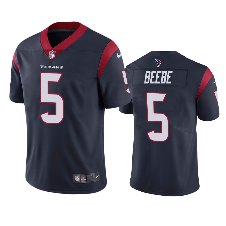 beebe texans vapor limited navy jersey