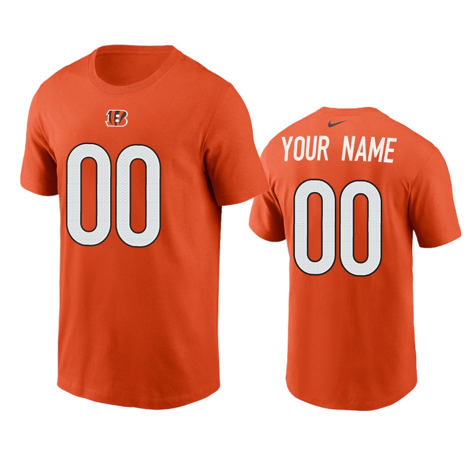 bengals custom orange 2021 t shirt