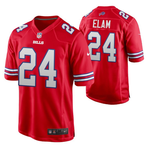 bills 2022 nfl draft kaiir elam alternate game jersey red men