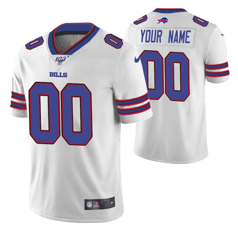 bills-custom-jersey-vapor-limited-men's-100th-season-white