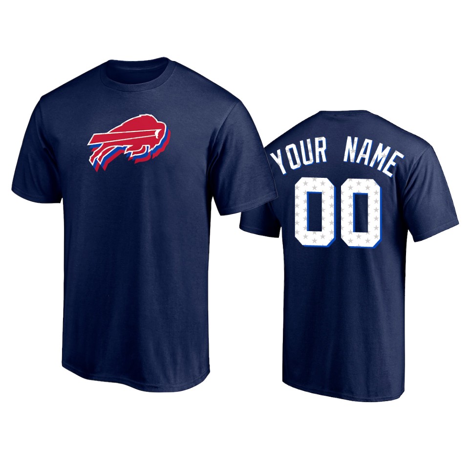 bills custom navy 2021 independence day t shirt