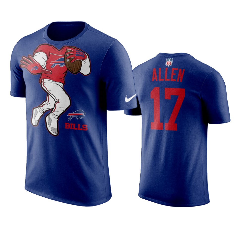 bills josh allen royal yard rush ii t shirt