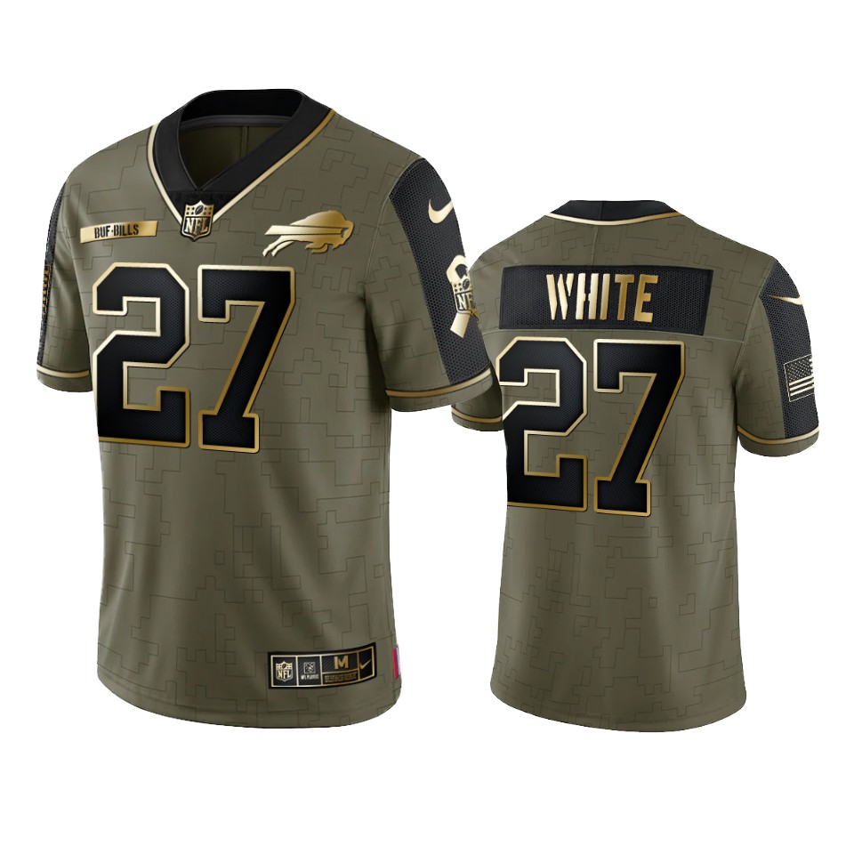 bills tre'davious white olive gold limited 2021 salute to service jersey