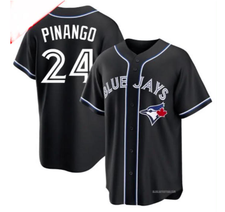 blue jays black baseball jersey