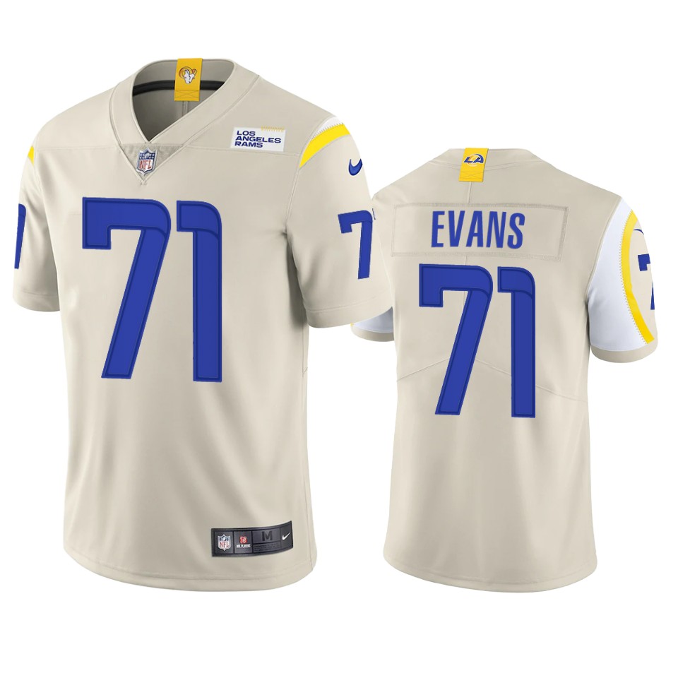 bobby evans rams bone vapor jersey