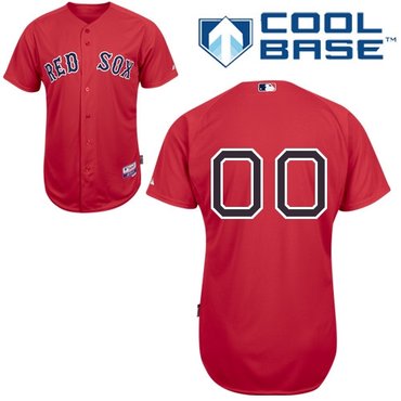 boston red sox personalized custom red jersey