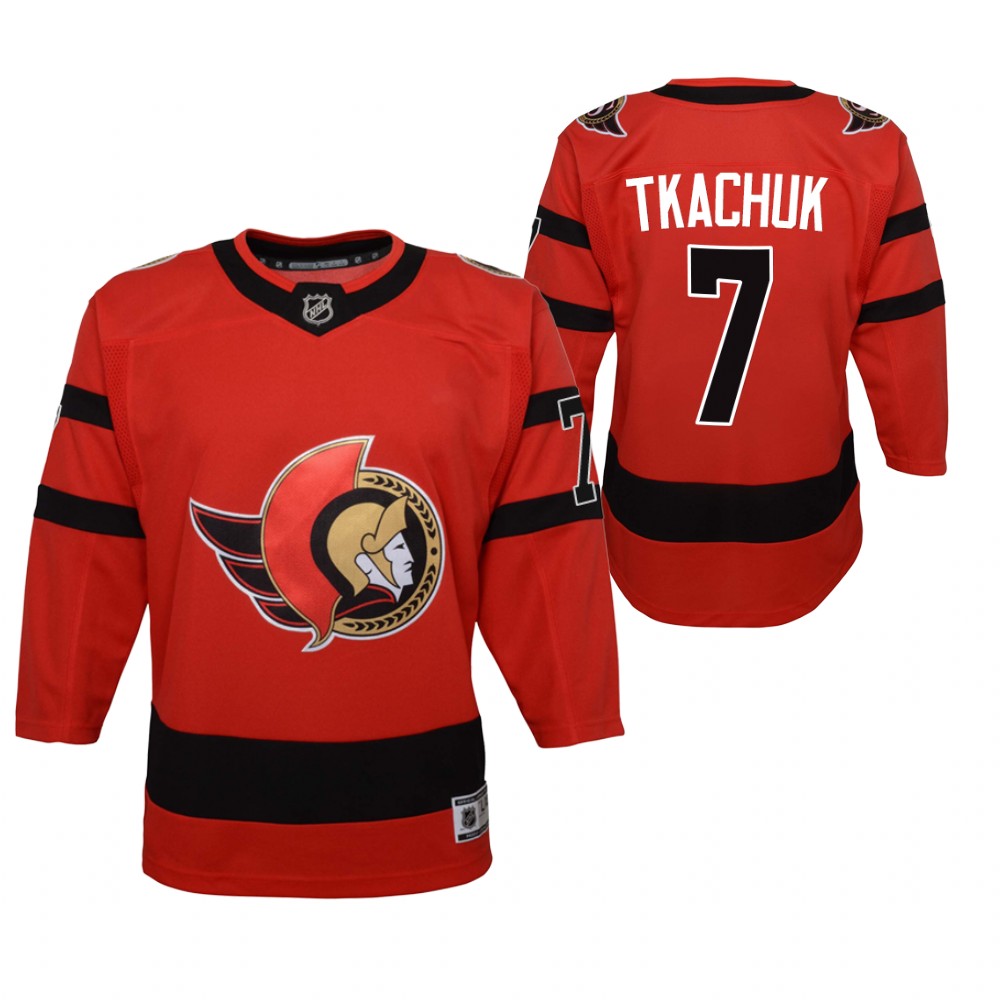 brady tkachuk Ottawa Senators 2021 Reverse Retro Red Jersey Special Edition