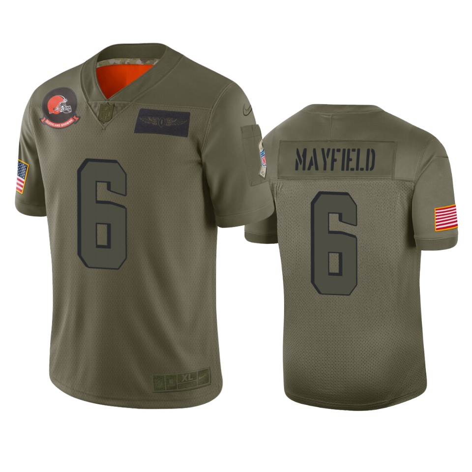 browns baker mayfield camo limited 2019 salute to service jersey
