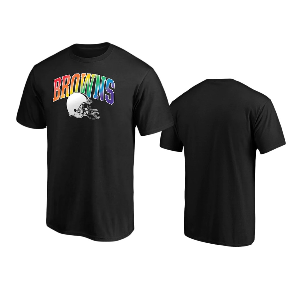 browns black pride logo t shirt